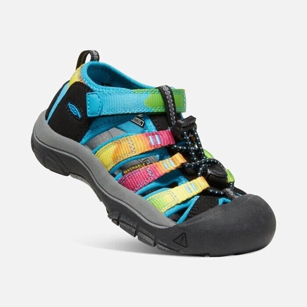 Keen Newport H2 Kids Size 4 Rainbow Tie Dye 1018441 Sandals Water Shoes Outdoor